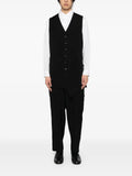 Yohji Yamamoto asymmetric wool waistcoat