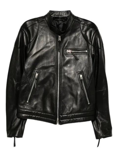 TOM FORD nappa grain leather biker jacket