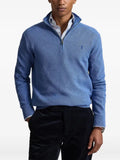 Polo Ralph Lauren mesh-knit cotton quarter-zip jumper